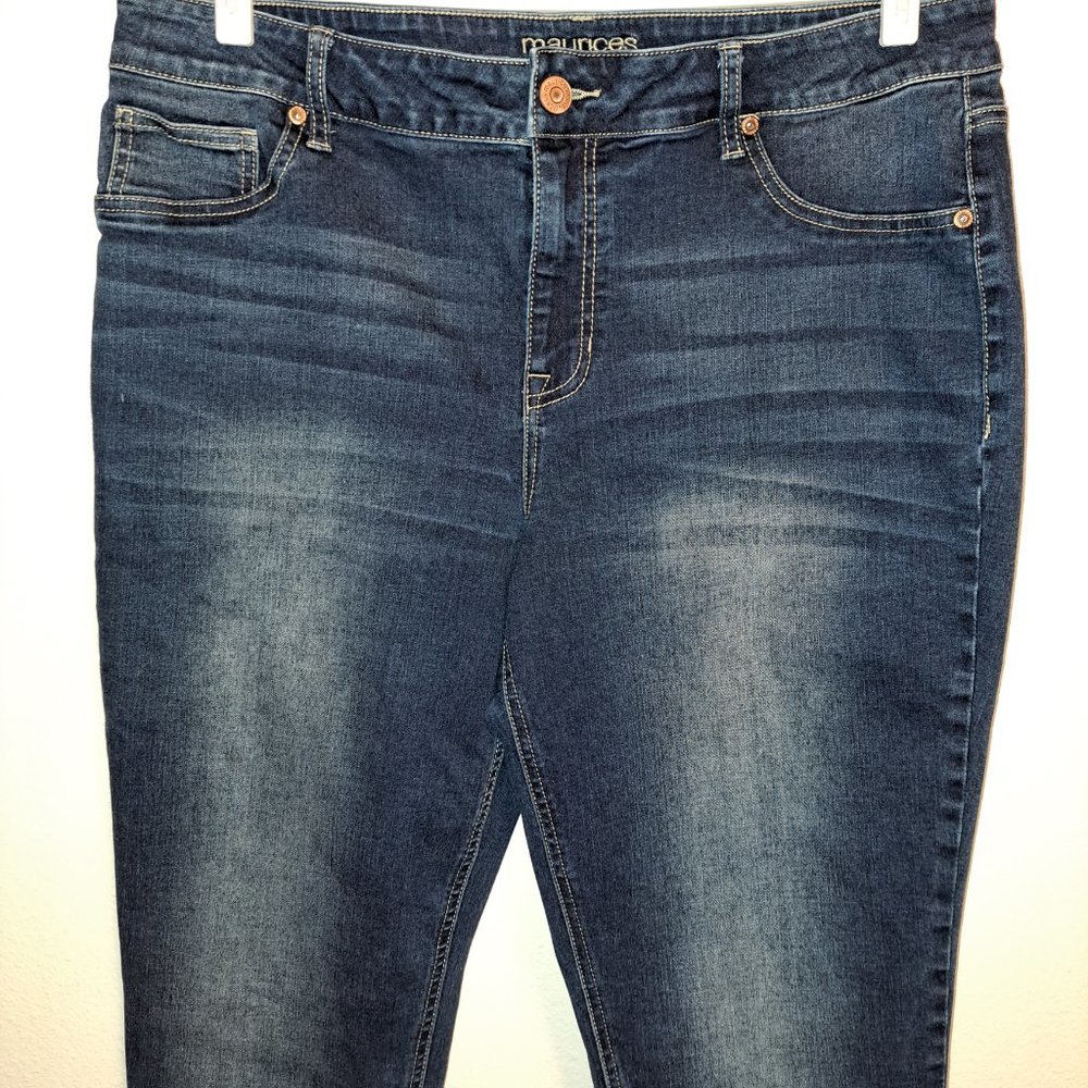 Maurices High Rise Jeans With Slight Distressing XL-R - Picture 3 of 8